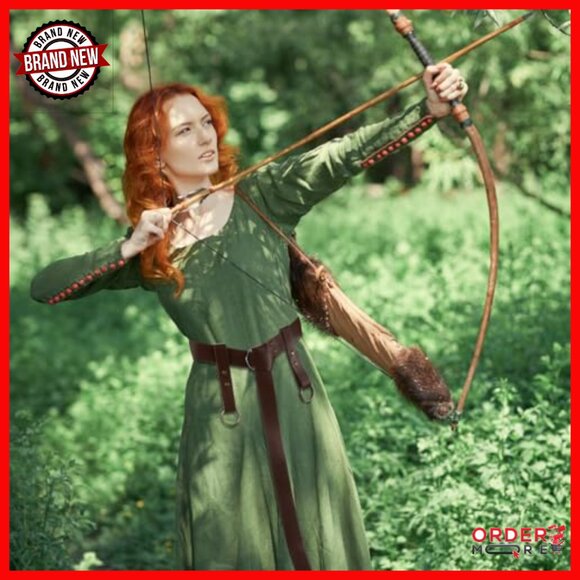 Renaissance Belt Set with Skirt Hikes PU Leather Medieval Cosplay Accessory - Picture 5 of 7